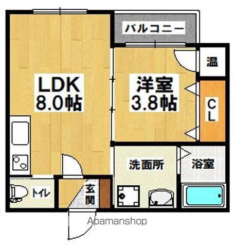 GRANDIR浅香山(1LDK/1階)の間取り写真