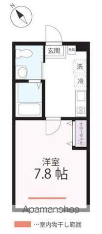 ハーミットクラブハウスSWING(1K/1階)の間取り写真