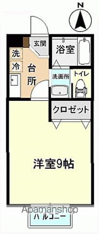 ILPRIMOFUMO(1K/2階)の間取り写真