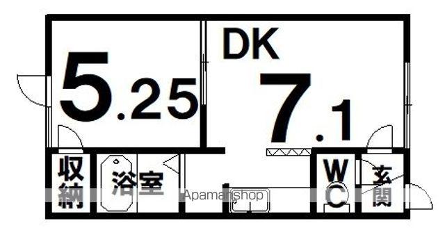 ルミエール(1DK/2階)の間取り写真