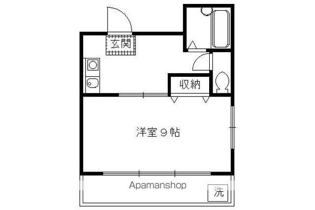 樋口マンション(1K/3階)の間取り写真