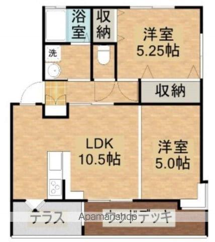 アンティックペットワン(2LDK/1階)の間取り写真