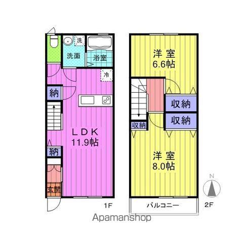 セゾンラーゴ(2LDK/1階)の間取り写真