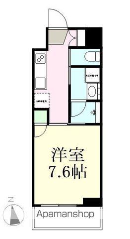 MIRAIZU RESIDENTIAL SENDAI Ⅱ(1K/9階)の間取り写真