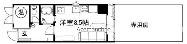 ロイヤルリゾート琵琶湖(ワンルーム/1階)の間取り写真