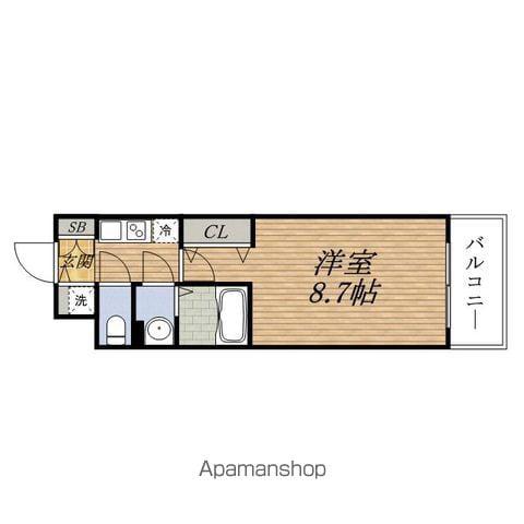 エストーネESAKA(1K/10階)の間取り写真