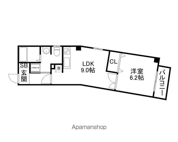 AMBELLIR(1LDK/4階)の間取り写真