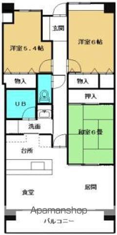 ルエスト宮前(3LDK/2階)の間取り写真