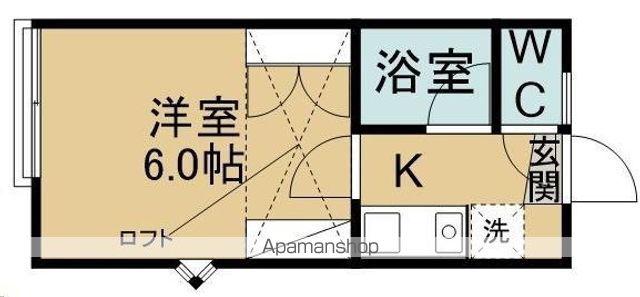 ベルトピア仙台9(1K/1階)の間取り写真