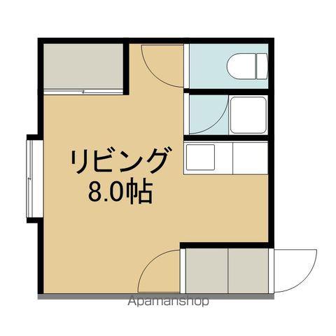 シャイン8(ワンルーム/2階)の間取り写真
