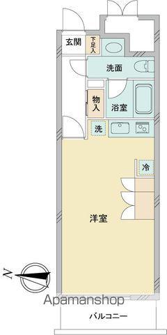 ドゥーエ大須(ワンルーム/13階)の間取り写真