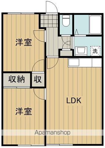 リベルテ・フェブリエ(2LDK/1階)の間取り写真