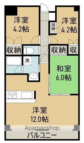 ハイランドテラス(3LDK/6階)の間取り写真