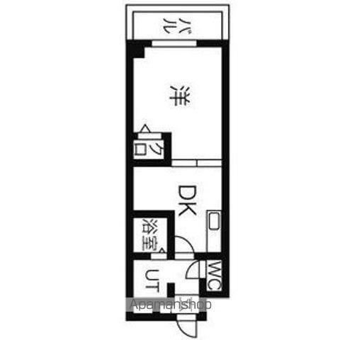 セントラルハイツ可児(1DK/1階)の間取り写真