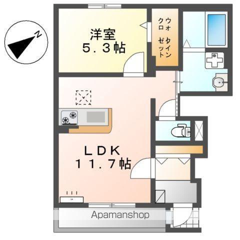 プロスパー(1LDK/1階)の間取り写真