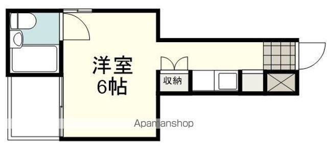 プリンスマンション中田(ワンルーム/3階)の間取り写真