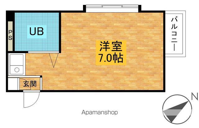 ヴェルナール忠岡(ワンルーム/2階)の間取り写真
