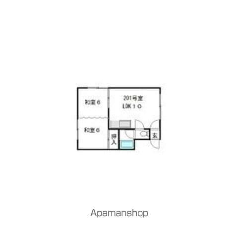 コーポ米沢(2LDK/2階)の間取り写真
