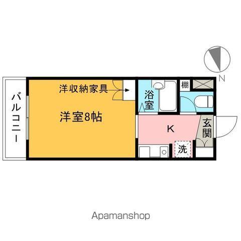 第2新井マンション(1K/3階)の間取り写真