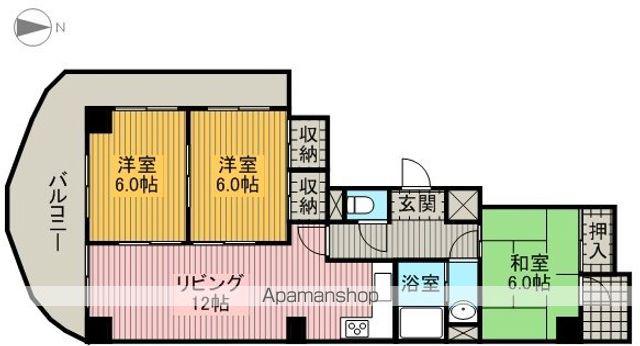 ドウ・エトワール(3LDK/7階)の間取り写真