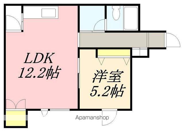 ロマネ元町(1LDK/2階)の間取り写真