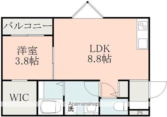 ブエナカーサ大津(1LDK/1階)の間取り写真
