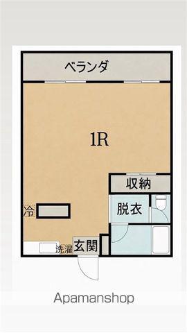 テルーズ1(ワンルーム/6階)の間取り写真
