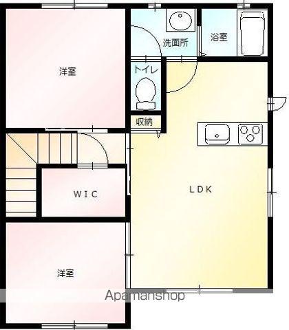 エクセレンテB(2LDK/2階)の間取り写真