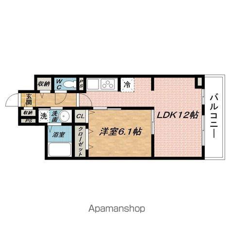 オーチャードハウス(1LDK/2階)の間取り写真