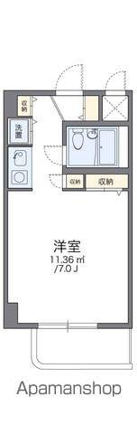 レオパレスエレガンスつくば(1K/2階)の間取り写真