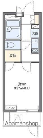レオパレスリバービレッジ(1K/1階)の間取り写真
