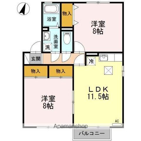 トミユウ・ボラタA/B(2LDK/1階)の間取り写真