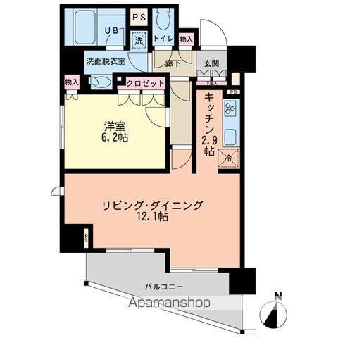 エスティメゾン赤羽(1LDK/9階)の間取り写真