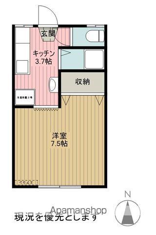 アベニュー山見(1K/2階)の間取り写真