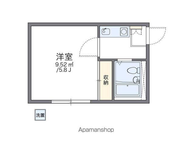 レオパレス西新井第1(1K/1階)の間取り写真