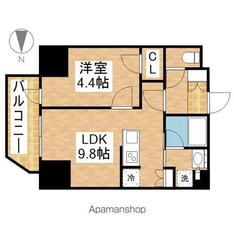 プレサンス丸の内サージュ(1LDK/9階)の間取り写真