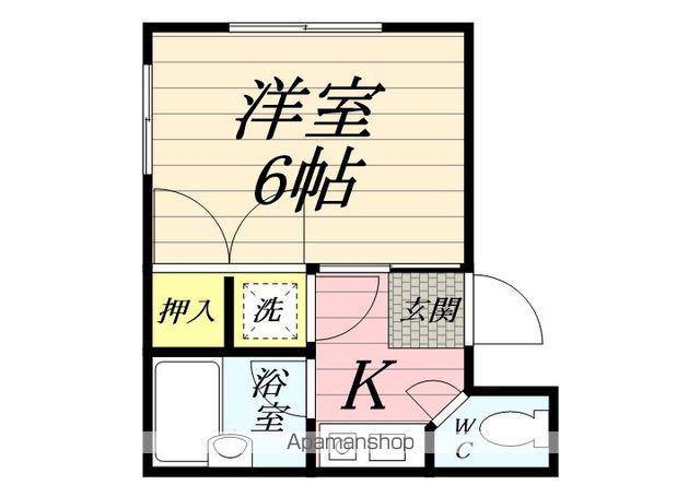 メゾンタチバナ(1K/2階)の間取り写真