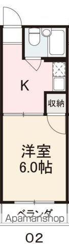 シャトレルセイント(1K/1階)の間取り写真