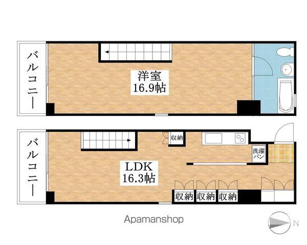 FLATS GAZERY(1LDK/3階)の間取り写真