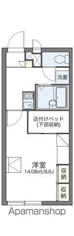 レオパレスくらのまち(1K/1階)の間取り写真