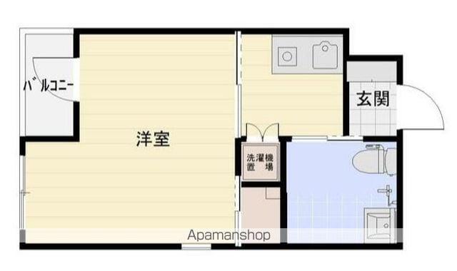 フォルターナ横浜反町(1K/2階)の間取り写真