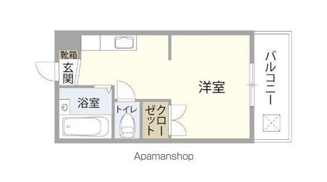 プレセランス大分(ワンルーム/3階)の間取り写真