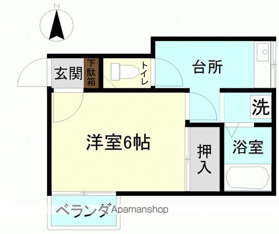コーポエトワール(1K/1階)の間取り写真