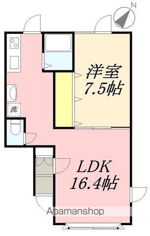 レジデンス港(1LDK/1階)の間取り写真
