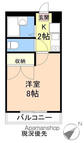プルミエ(1K/2階)の間取り写真