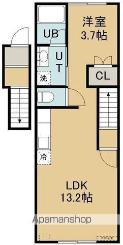 アンビシャスⅡ(1LDK/2階)の間取り写真