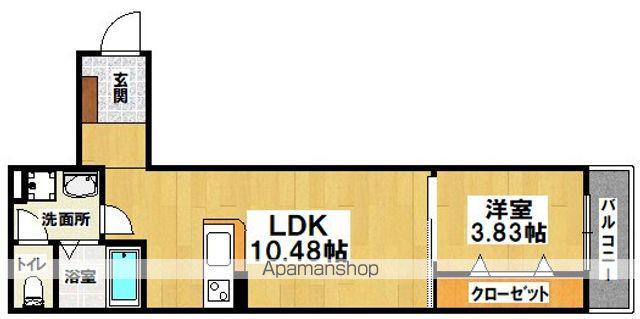 FSTYLE常磐町(1LDK/3階)の間取り写真