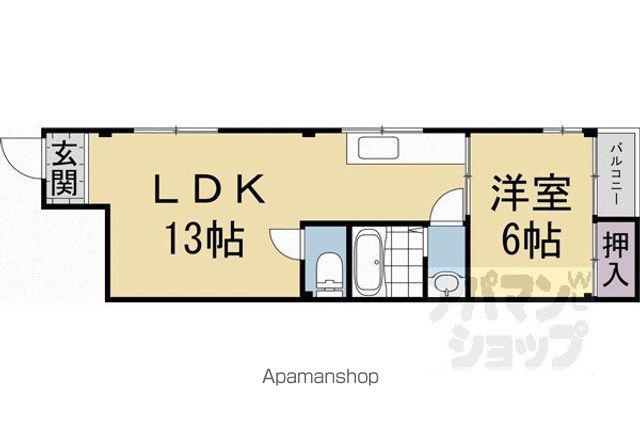 アズビル(1LDK/3階)の間取り写真
