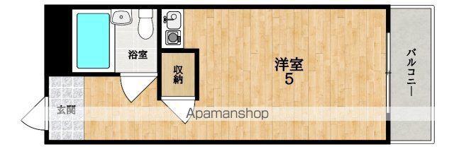 タマリックスヒル(ワンルーム/1階)の間取り写真