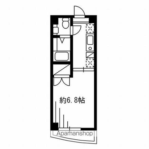FSC新宿マンション(1K/3階)の間取り写真